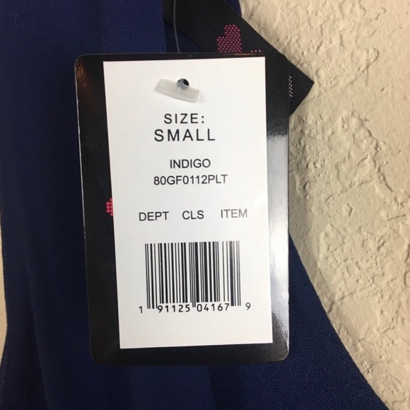 Big Strike USA Blue Pleated Dress, Size Small,
NEW WITH TAG, 36” Length - Picture 7 of 8